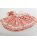 Modern Dress Pink &amp; White Cotton for Small - Medium Wide Waist Baby Todd... - £11.72 GBP