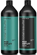 Matrix Total Results High Amplify Volume Shampoo &amp; Conditioner Duo 33.8 ... - £43.24 GBP
