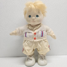 Vintage Mattel My Child Doll Blond Hair Blue Eyes Boy 1985 Outfit &amp; Shoes - $74.15