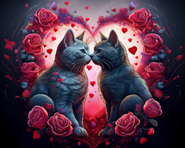  VALENTINE CATS Clip Art 100 IMAGE Digital Download Bundle VOL 2 - $2.99