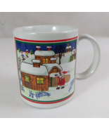 Vintage Santa Delivering Presents 3.75&quot; Coffee Cup Japan - $183.57 MXN