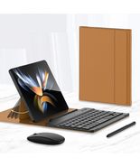 Generic for Samsung Galaxy Z Fold 6 Leather Flip case Portable Keyboard ... - $185.16
