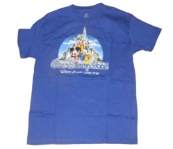 Walt Disney World Where Dreams Come True Blue Shirt Child Size L - $9.88