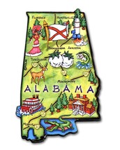 Alabama the Heart of Dixie Artwood Jumbo Fridge Magnet - $7.99