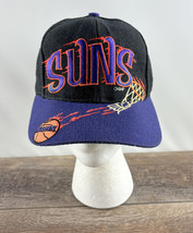 Phoenix Suns Snapback Baseball Hat Twins T.E.I. Black Purple Vintage Graffiti - £79.12 GBP