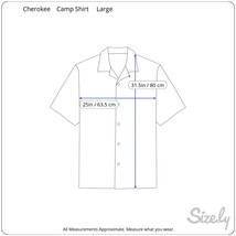 Cherokee vintage Men Hawaiian camp shirt p2p 25 L aloha luau tropical floral - £19.70 GBP