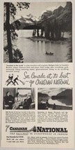 1948 Print Ad Canadian National Railway Jasper National Park in Canada Rockies - £14.58 GBP