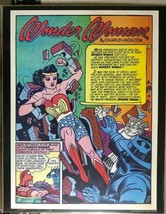 WONDER WOMAN #2 11&quot; x 14&quot; reproduction of the 1942 DC Comics issue inside page - £11.72 GBP