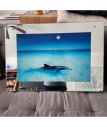 Dolphin Ocean Waves Full Moon Water Sound Machine Mirror Adjustable Volume - $75.00