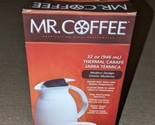 Mr Coffee Thermal hot cold  beverage Carafe pot, 32 Oz. White ~ Brand Ne... - $29.59