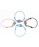 Elastic Bracelets with a Colorful Abstract Owl Design - Choose Color - $13.70 CAD