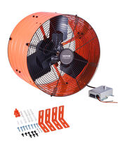 VEVOR 16" Gable Fan 2940 CFM Thermostat 4200 ft² Garage Roof Orange - $104.99