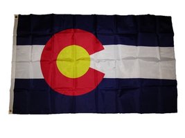 AES 3x5 State of Colorado 210D Solarmax Nylon Flag 3&#39;x5&#39; - £17.93 GBP