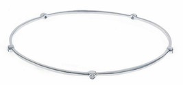 Stackable Eternity Bangle Women&#39;s Bracelet Slip-on 0.15Ct Diamond 14k White Gold - £945.20 GBP