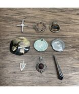 Vintage Lot of 9 Pendants Charms Estate Jewelry Find Arrow Animal Print KG - €4,29 EUR