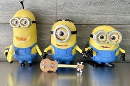 Lot of 3 Talking Despicable Me Minions Thinkway Toys Figures Universal Studios - £54.75 GBP