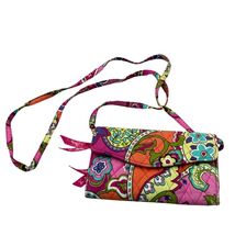 Vera Bradley Womens Floral Crossbody Wallet With Strap &amp; Snap Closure - $613.27 MXN
