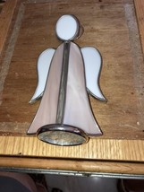 Beautiful Leaded Stained Glass Angel 6 3/4&quot; inches tall - £6.15 GBP