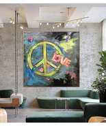 Large Painting on Canvas Colorful Paintings on Canvas Modern Art | HIPST... - £322.73 GBP