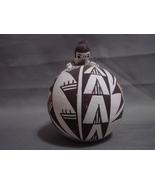 Handmade Acoma Pueblo Minature Pottery Bowl with Boy Peering Insidel, Si... - £23.94 GBP