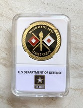 Us Army Signal Corps Challenge Coin With Case - £11.49 GBP