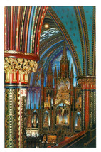 Postcard Notre-Dame Church Montreal Quebec Canada Vintage - £9.96 GBP