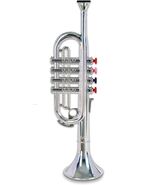 Bontempi 32 3831 4 Notes Silver Trumpet, 37 cm, Multi-Color, 38 cm - *NEW* - $29.48 CAD