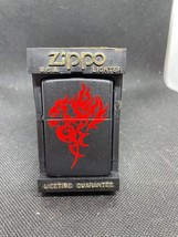 Red Dragon Black Matte Zippo 2006 Unstruck Zippo Black with Red Dragon Open Box - £15.22 GBP