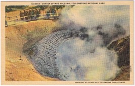 Postcard Crater Of Mud Volcano Yellowstone National Park Wyoming - £3.93 GBP