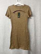 Women&#39;s Short Sleeve Cut Out Sweater Dress - Wild Fable™ - Size S - Brown - £5.83 GBP
