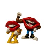 Applause Tang Lips PVC Figures Set of 2 General Mills Vintage 1980s - £11.31 GBP