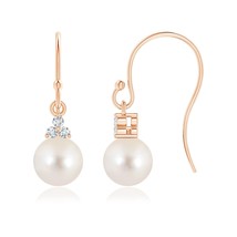 Authenticity Guarantee

ANGARA Freshwater Pearl &amp; Diamond Trio Drop Earrings ... - $566.10