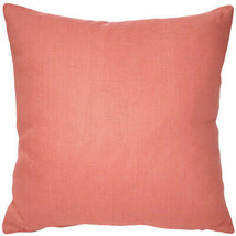 Tuscany Linen Deep Blush Throw Pillow 20x20 - £33.45 GBP