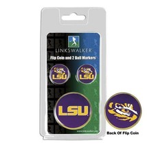 LSU Louisiana State Tigers Flip Coin and 2 Golf Ball Marker Pack - $14.25