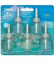Glade PlugIns Refills SKY and SEA SALT Scent 3.35 Oz 5 Count Scented Oil - £24.12 GBP