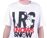 LRG Knows Snow Tee Shirt in White Size: S - $13.45