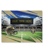 Official NFL New Orleans Saints Personalized 62&quot; x 84&quot; Washable Rug - $271.65 CAD