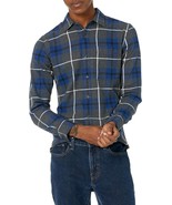 Amazon Essentials Men's Slim-Fit Long-Sleeve Plaid Flannel Shirt - Size: M - $13.55