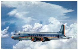 American Airlines Dc 6 Flagship Airline Issued Airplane Postcard - £7.87 GBP