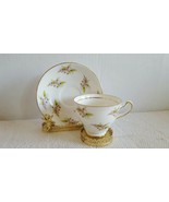 Adorable Claire Fine Bone China Tea Cup and Saucer Pink Blossom Gold Trim - $14.99
