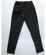 UK2LA Black Polyester Pants Tapered Hems Slash Pockets Size SP - $13.16
