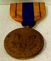 Original United States Of America WWII Selective Service Medal With Ribbon - £4.71 GBP