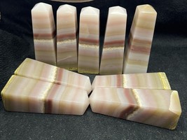9PCs 2.2 KG top quality brown banded onyx statues towers points crystals... - $160.38