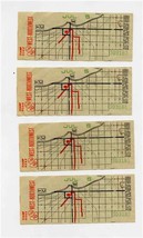 4 Chicago Transit Tickets Mayor Daley&#39;s Campaign for a Cleaner Chicago 1960&#39;s - £13.98 GBP