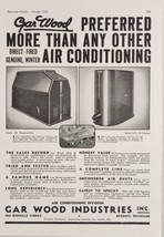1937 Print Ad Gar Wood Industries Air Conditioning &amp; Oil Furnaces Detroit,MI - £16.96 GBP