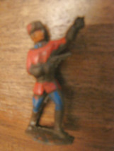 vintage soldier landi rubber chromoplast toy soldier russian army red ru... - $48.75