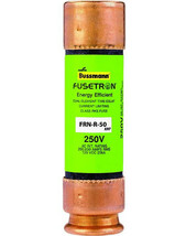 50 amp FRN-R-50 250Vac 125Vdc Dual Element Time Delay RK5 FUSETRON fuse ... - $32.12