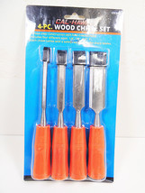 Cal-Hawk 4-Piece Wood Chisel Set Heat Treated Carbon Steel Sizes 1/4 1/2... - £14.17 GBP