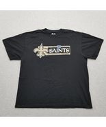 New Orleans Saints Shirt Mens XL Black Short Sleeve Crew Neck NFL - $24.78 CAD