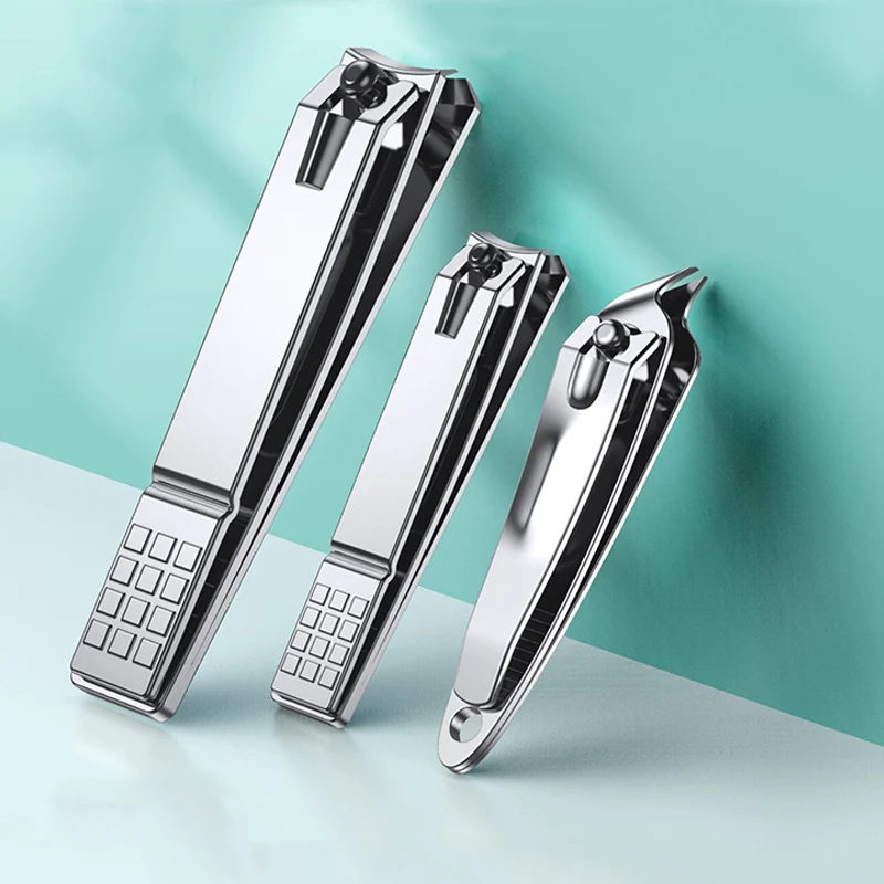 Sporting Nail Clipper Set Black Stainless Steel Wide Jaw Opening Manicure Finger - £23.44 GBP